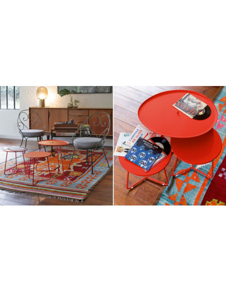 Beistelltisch / niedriger Hocker Cocotte Fermob