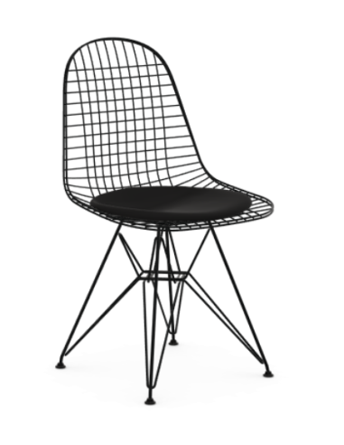 Stuhl Wire Chair DKR-5 von Vitra mit Sitzkissen