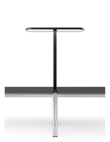 Tischaufbauleuchte Kido Doppelkopf asymmetrisch von Belux