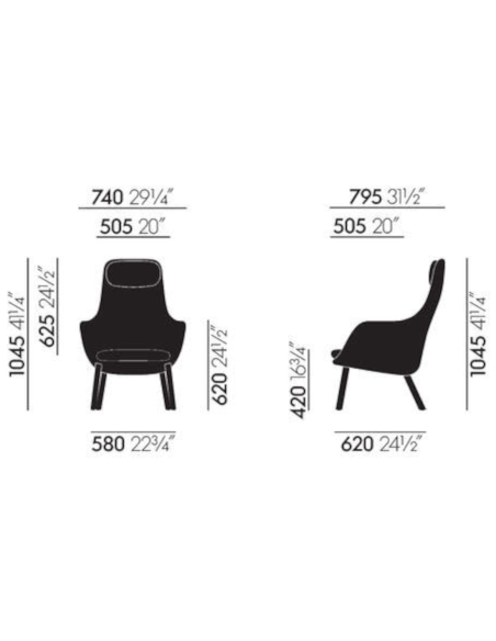 HAL Lounge Chair Vitra| betz-designmöbel.ch