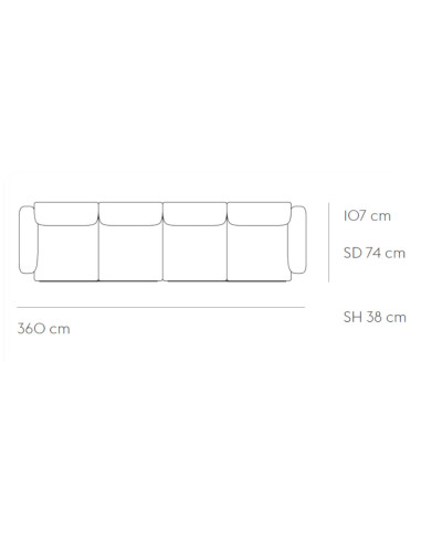 4-Sitzer Sofa In Situ von Muuto | betz-designmöbel.ch