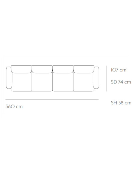 4-Sitzer Sofa In Situ von Muuto | betz-designmöbel.ch