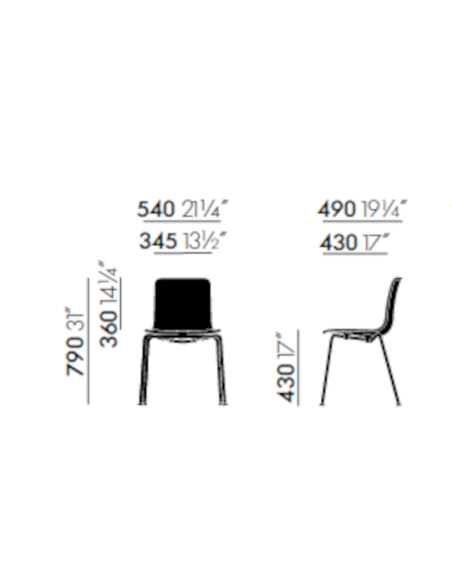 Stuhl Hal Tube RE stapelbar Vitra| betz-designmöbel.ch