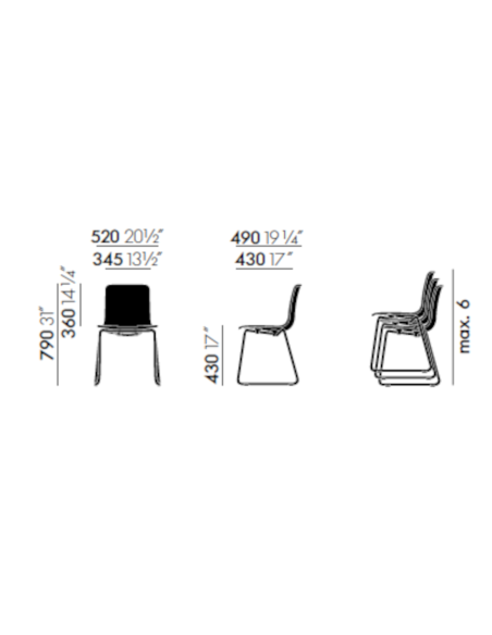 Stuhl HAL RE Sledge Vitra| betz-designmöbel.ch