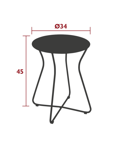 Hocker Cocotte H 45 cm von Fermob | betz-designmöbel.ch