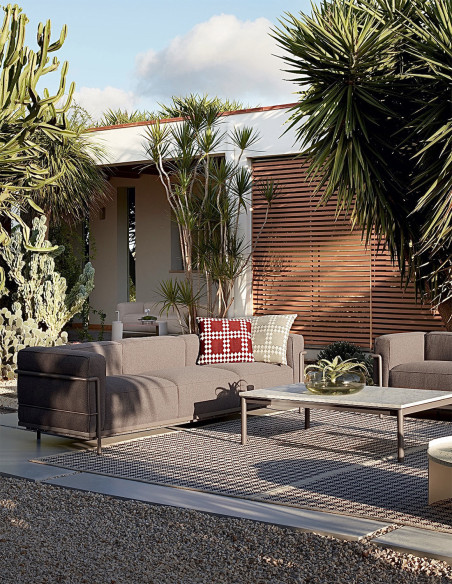 Sofa 3 Fauteuil Grand Confort, Outdoor LC3 Cassina