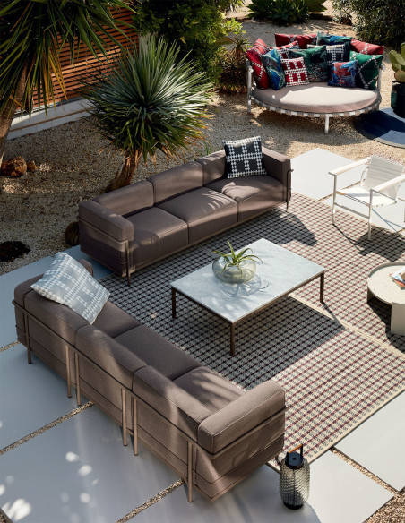 Sofa 3 Fauteuil Grand Confort, Outdoor LC3 Cassina