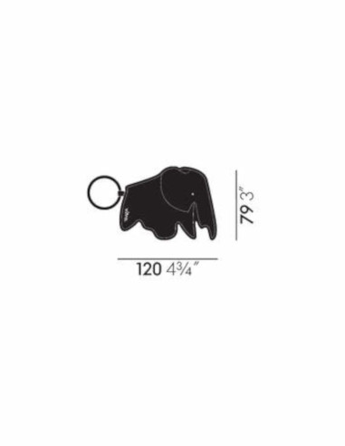 Schlüsselanhänger Key Ring Elephant Vitra | betz-designmoebel.ch