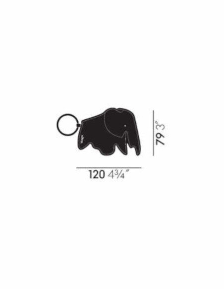 Schlüsselanhänger Key Ring Elephant Vitra | betz-designmoebel.ch