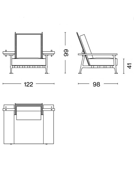 Sessel Fenc-e-Nature Cassina |betz-designmöbel.ch