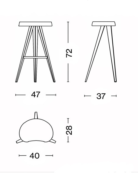 Mexique Stool Outdoor Cassina |betz-designmöbel.ch