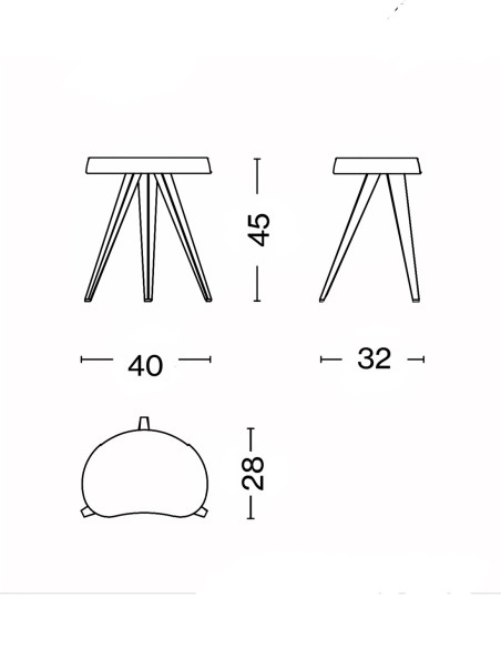 Mexique Stool Outdoor Cassina |betz-designmöbel.ch