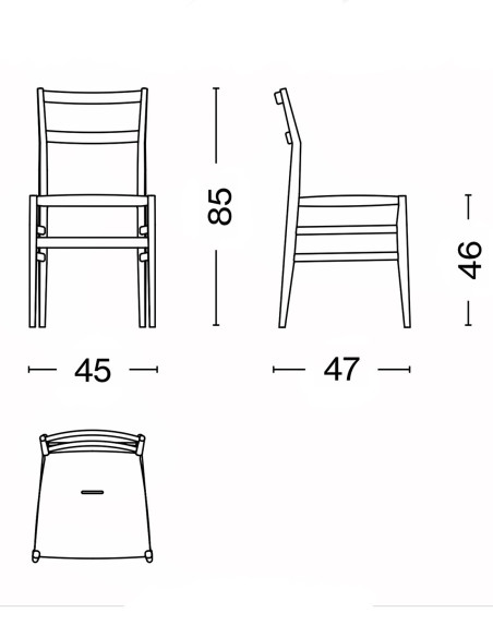 Stuhl Leggera Outdoor Cassina |betz-designmöbel.ch