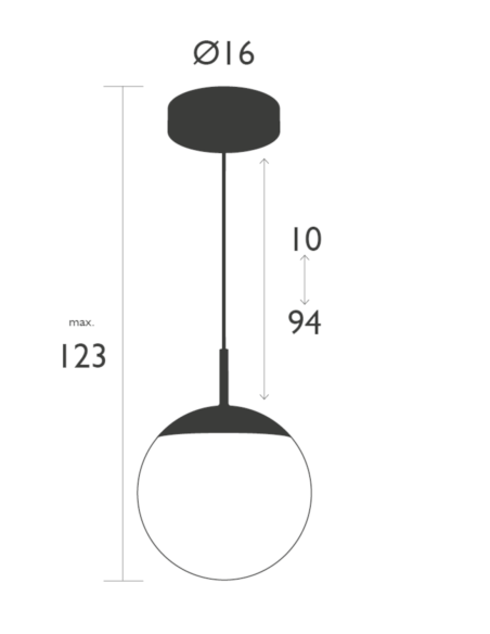 Hängeleuchte Mooon! Ø25 cm von Fermob | betz-designmoebel.ch