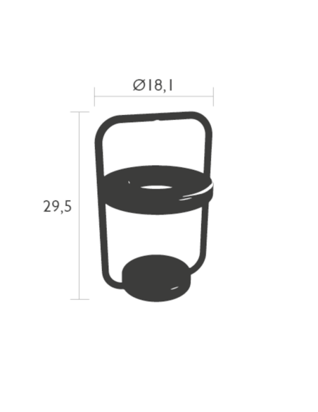 Mobile Leuchte Ulli von Fermob | betz-designmoebel.ch
