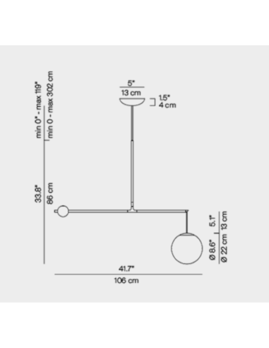 Deckenleuchte Malamata Luceplan| betz-designmöbel.ch
