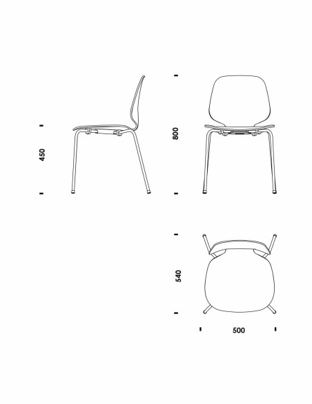 Design Stuhl My Chair Steel von Normann Copenhagen | betz-designmöbel.ch