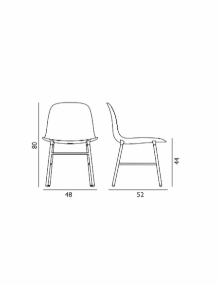Design Stuhl Form Steel von Normann Copenhagen | betz-designmöbel.ch