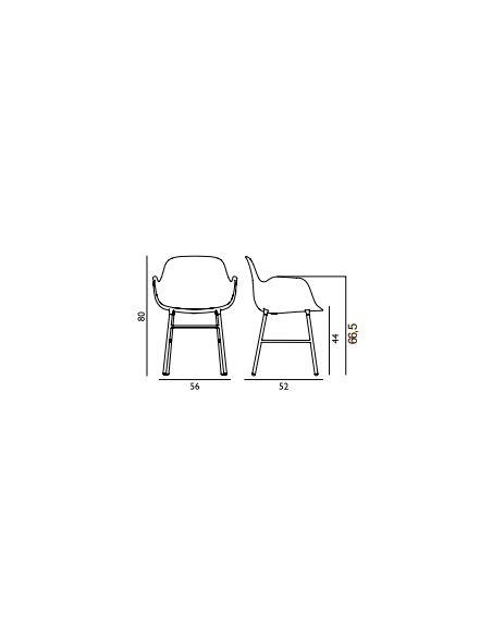 Design Stuhl Form Armchair Steel von Normann Copenhagen | betz-designmöbel.ch