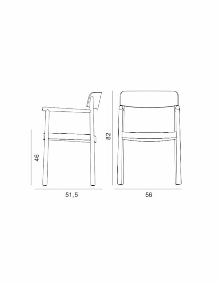 Armlehnenstuhl Timb Armchair von Normann Copenhagen | betz-designmöbel.ch
