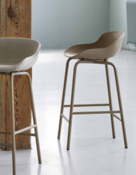 Hyg Barstool 65 cm Steel von Normann Copenhagen | betz-designmoebel.ch