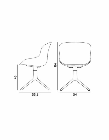 Stuhl Hyg Chair Swivel 4L von Normann Copenhagen | betz-designmöbel.ch