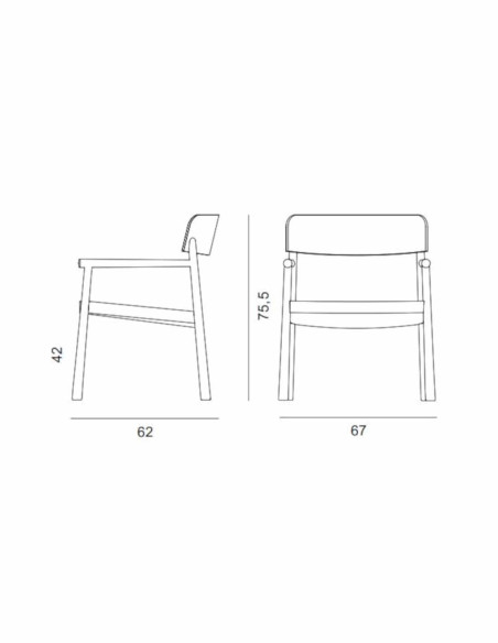 Stuhl Timb Lounge Armchair von Normann Copenhagen | betz-designmoebel.ch