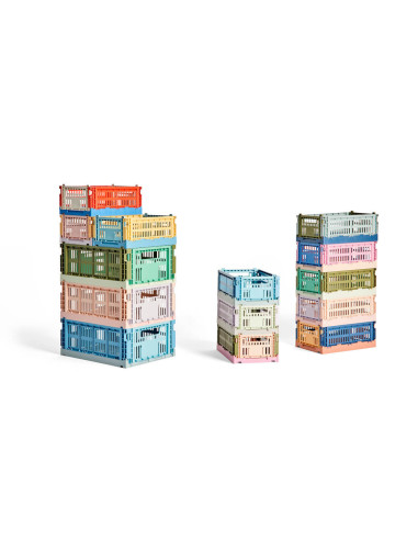 Kiste Colour Crate Mix von HAY Auslauf | Betz Wohn- & Bürodesign AG