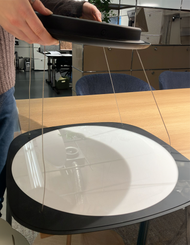 Pendelleuchte Flying von Grau Ausstellungsstück