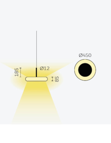 Direktlicht-Pendelleuchte oto von Belux | betz-designmoebel.ch