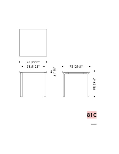 Tisch 81 C von Artek | betz-designmöbel.ch