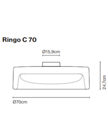 Deckenleuchte Ringo C von Marset | betz-designmoebel.ch