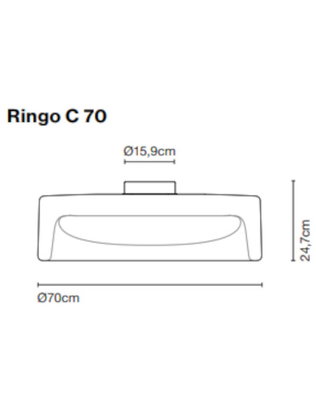 Deckenleuchte Ringo C von Marset | betz-designmoebel.ch