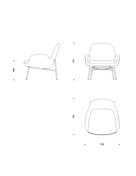 Sessel Era Lounge Chair Low Wood von Normann Copenhagen | betz-designmöbel.ch