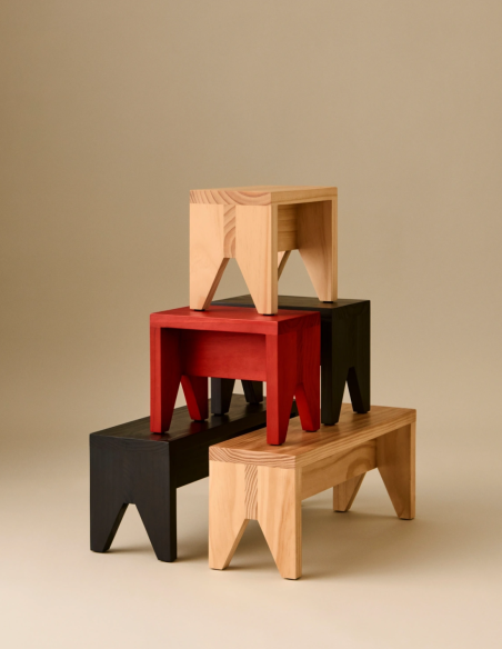 Holzhocker Monolito Stool von HAY | betz-designmöbel.ch