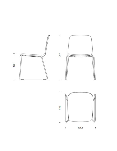 Stuhl Just Chair Full Upholstery Steel | betz-designmöbel.ch