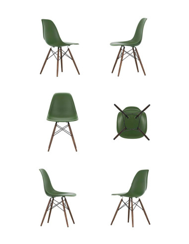 Eames Plastic Chair DSW RE von Vitra mit Ahorn-Untergestell | 6 Stück | betz-designmoebel.ch