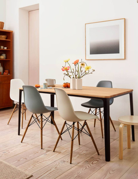 Eames Plastic Chair DSW RE von Vitra mit Ahorn-Untergestell | 6 Stück | betz-designmoebel.ch