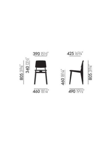 Stuhl Chaise Tout Bois Vitra Ausstellungsstück