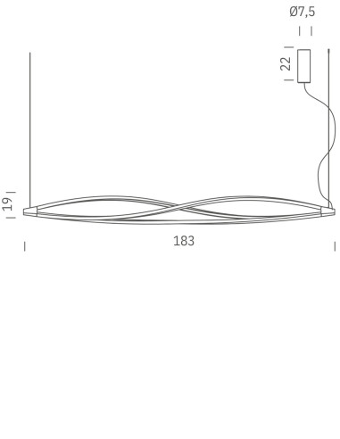 In The Wind horizontal von Nemo Lighting | betz-designmöbel.ch