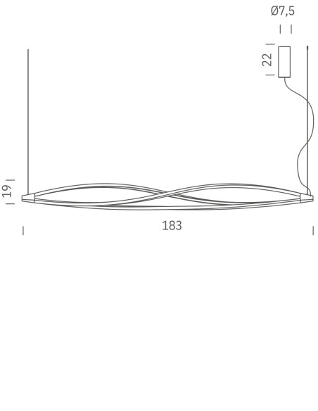 In The Wind horizontal von Nemo Lighting | betz-designmöbel.ch