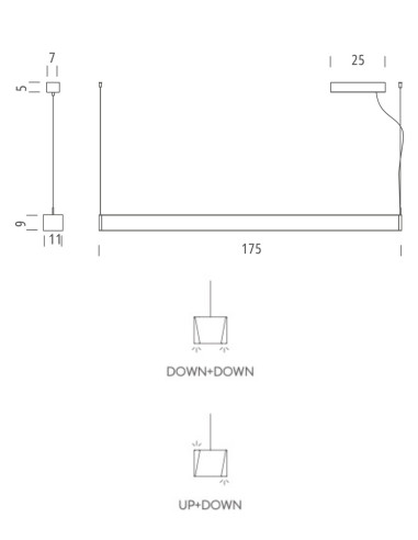 Pendelleuchte Tru horizontal von Nemo Lighting | betz-designmöbel.ch