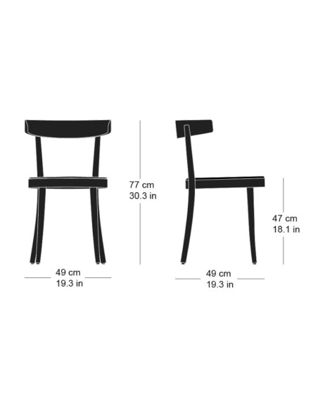 Stuhl select mit Sitzpolster von Horgenglarus | betz-designmoebel.ch