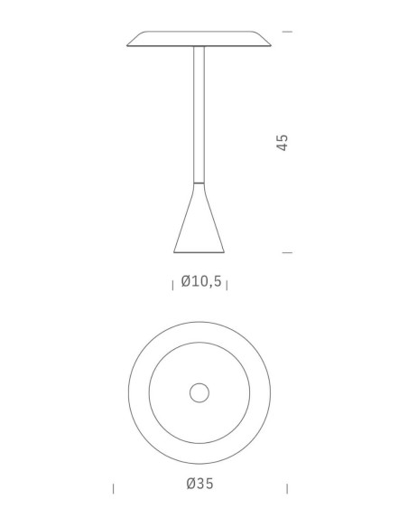 Tischleuchte Panama von Nemo Lighting | betz-designmöbel.ch