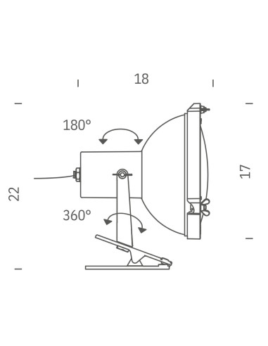 Projecteur 165 Pincer Clip von Nemo Lighting | betz-designmöbel.ch