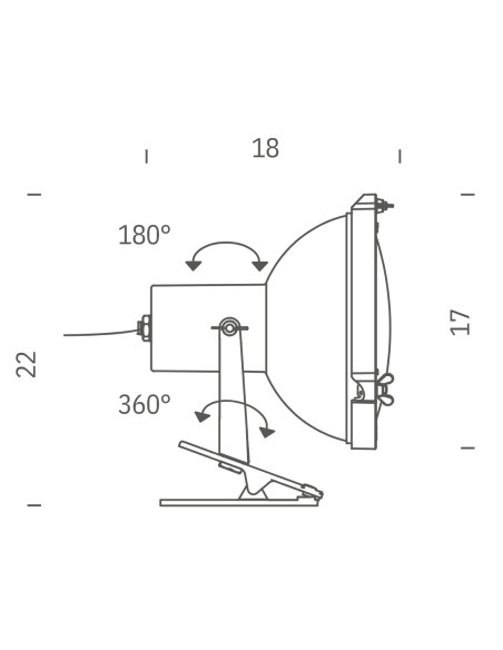 Projecteur 165 Pincer Clip von Nemo Lighting | betz-designmöbel.ch