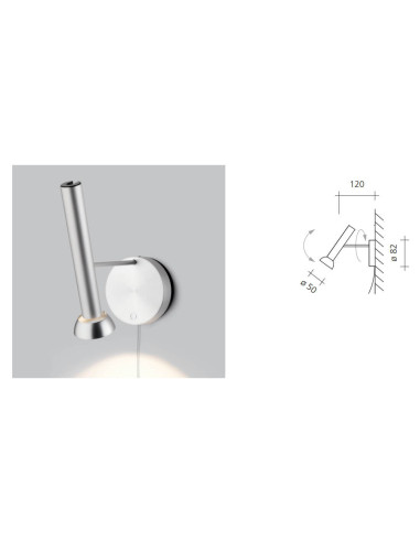 Wandleuchte TOPOLED W von Baltensweiler | betz-designmöbel.ch
