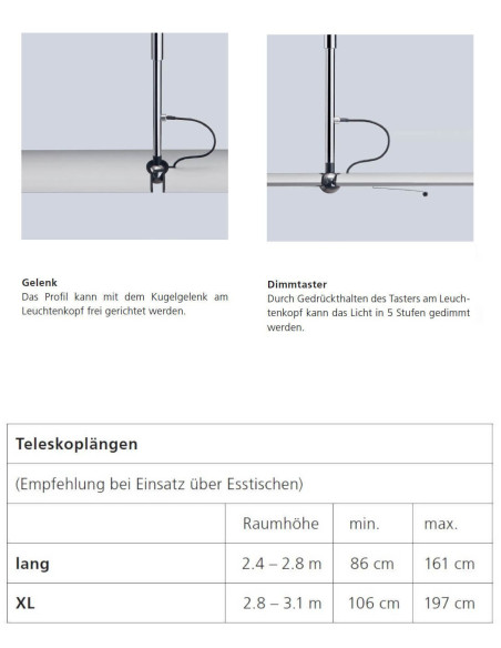 Hängeleuchte LET H von Baltensweiler | betz-designmöbel.ch
