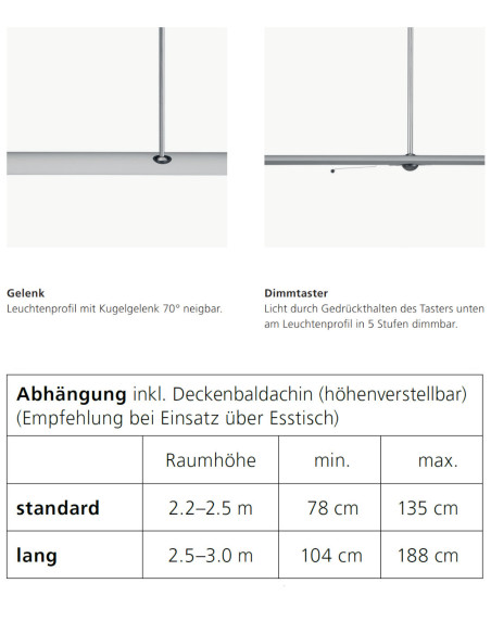 Hängeleuchte LET D 180 von Baltensweiler | betz-designmoebel.ch