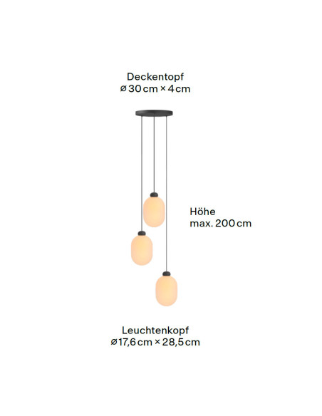 Pendelleuchte Sun Chandelier von GRAU | betz-designmöbel.ch